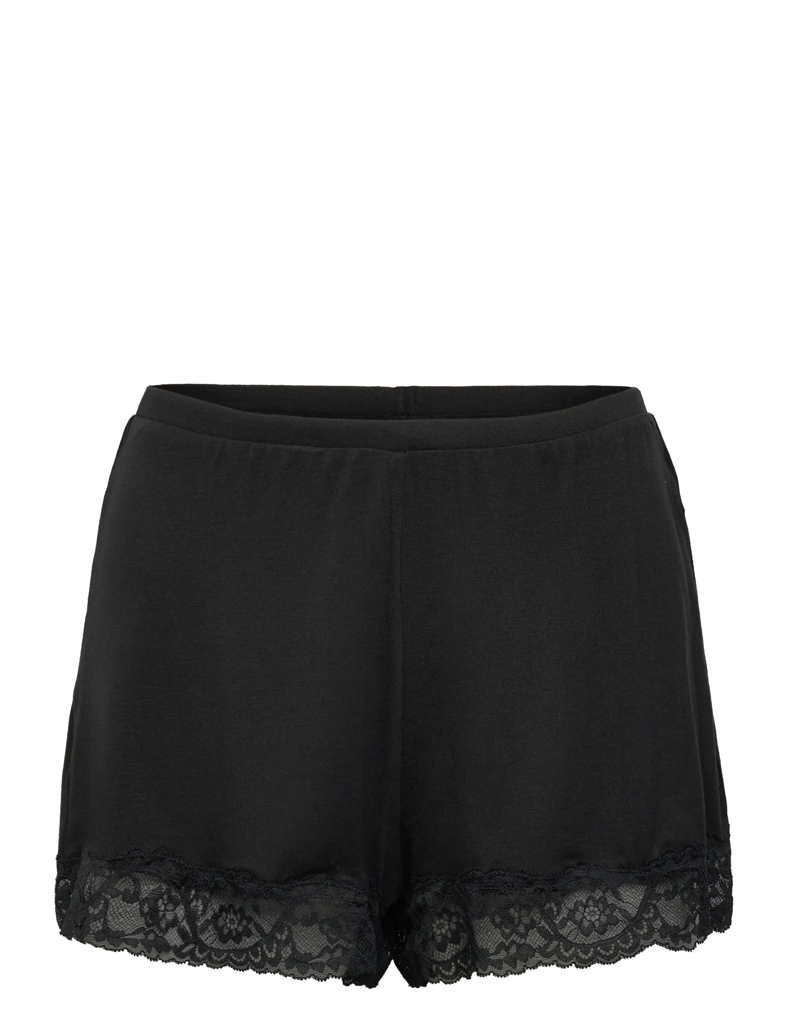 Hunkemöller - PJ CAMI JERSEY LACE NANA - black - 2