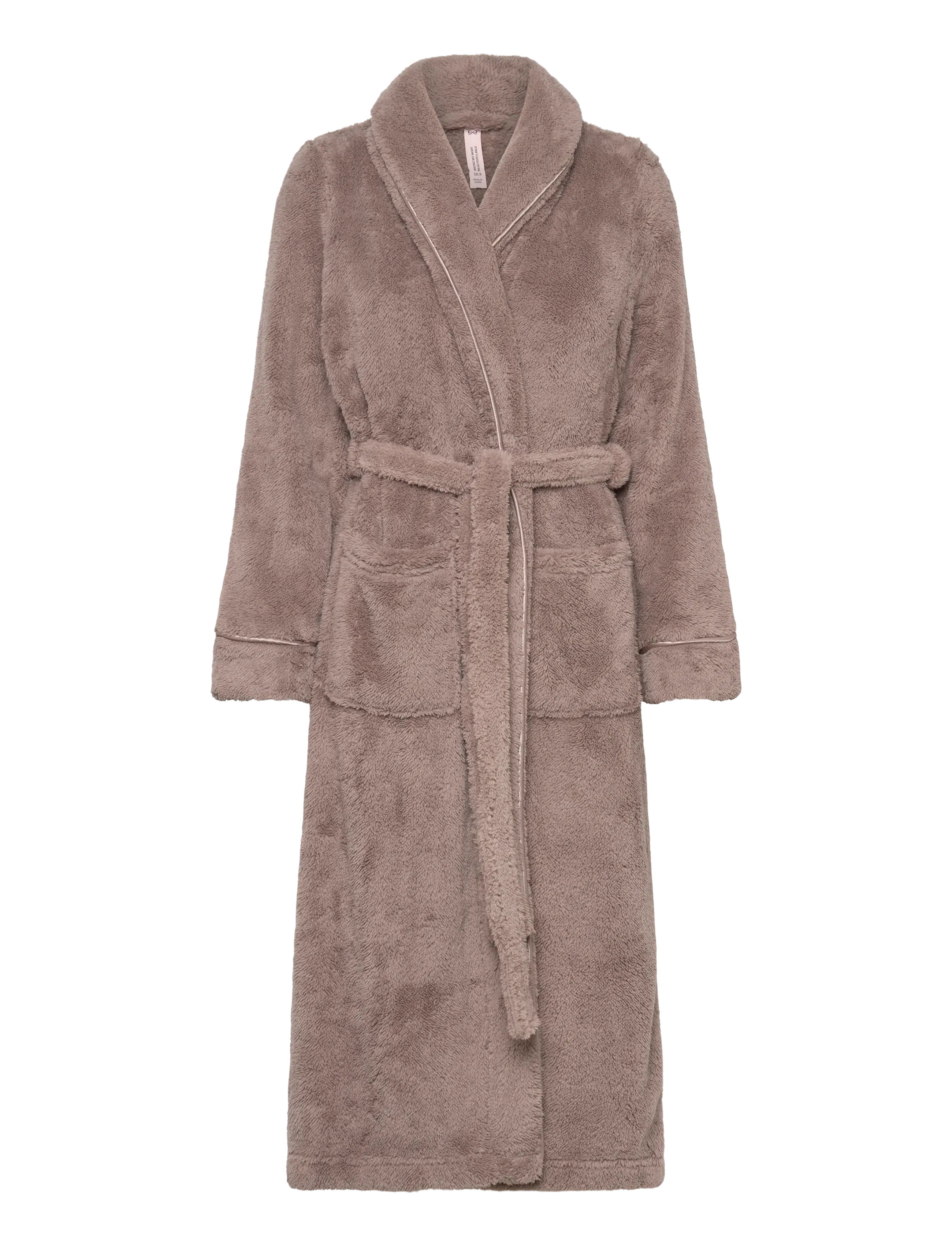 Hunkemöller Robe Long Fluffy Fleece - Undertøy - ETHEREA / beige