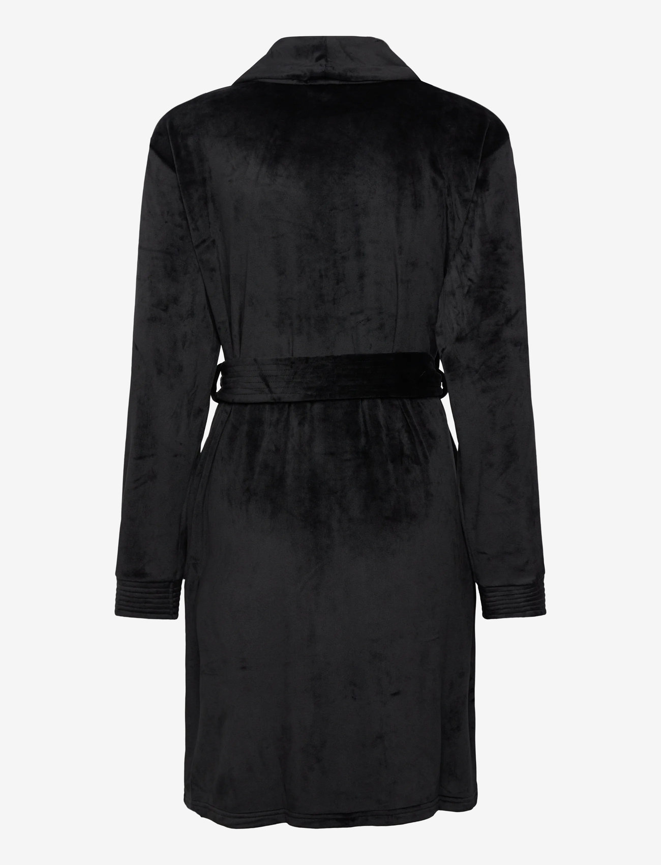 Hunkemöller - ROBE SHORT VELOURS QUILT - caviar - 1