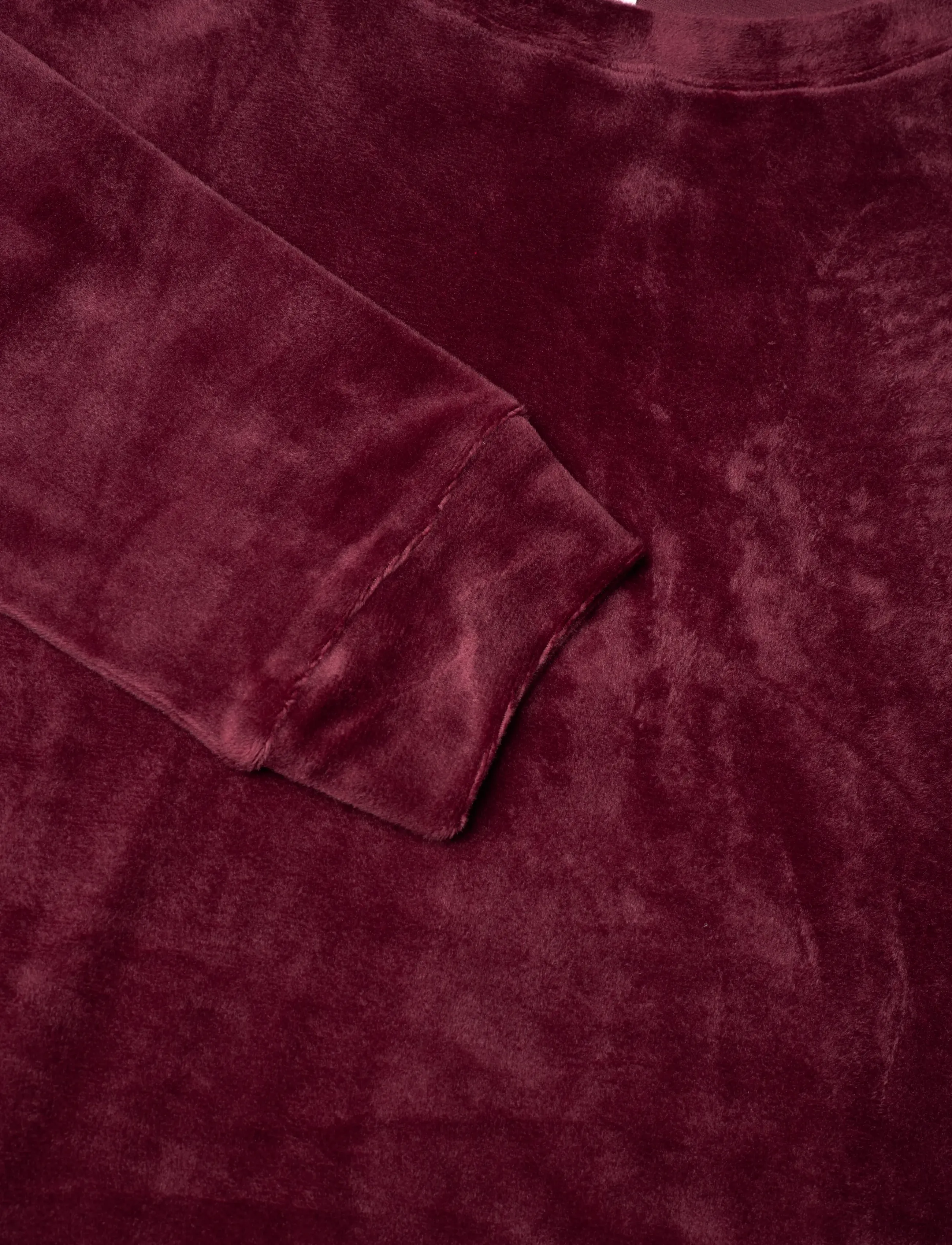 Hunkemöller - PJ SET LS VELOURS CHECK - piżamy - tawny port - 4