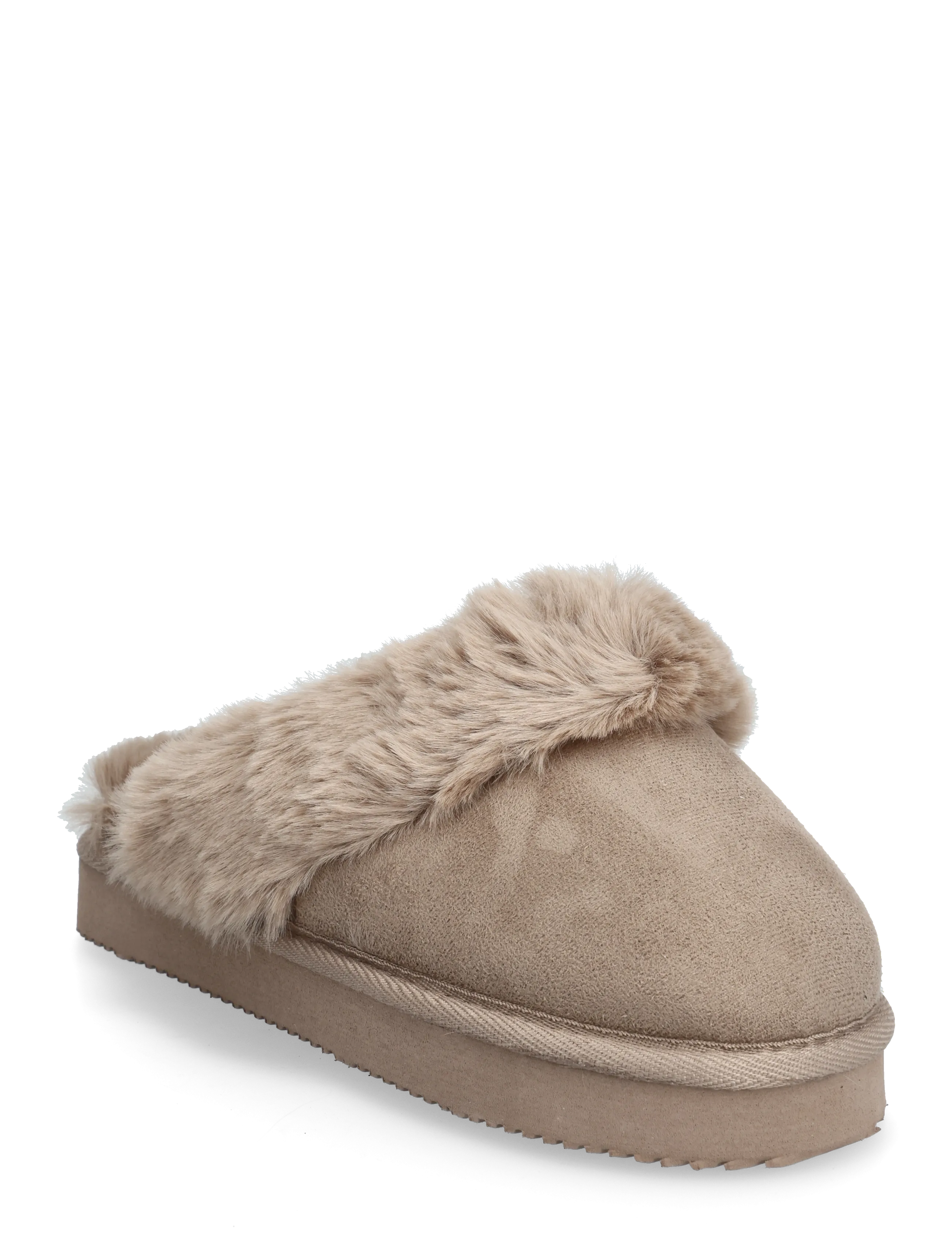 LAURA FAKE FUR MULE - STRING