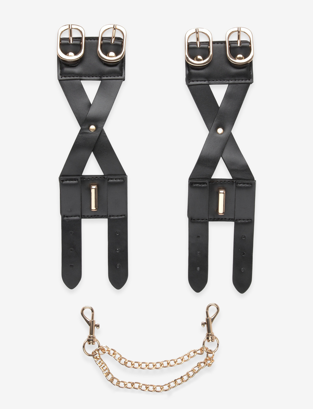 Hunkemöller - Wristcuffs Cross Straps - kettenarmbänder - caviar - 0