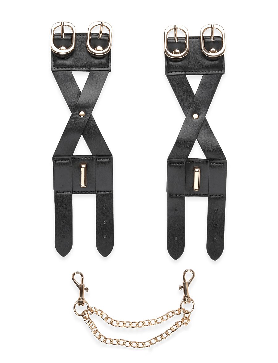 Hunkemöller - Wristcuffs Cross Straps - kettingarmbanden - caviar - 0