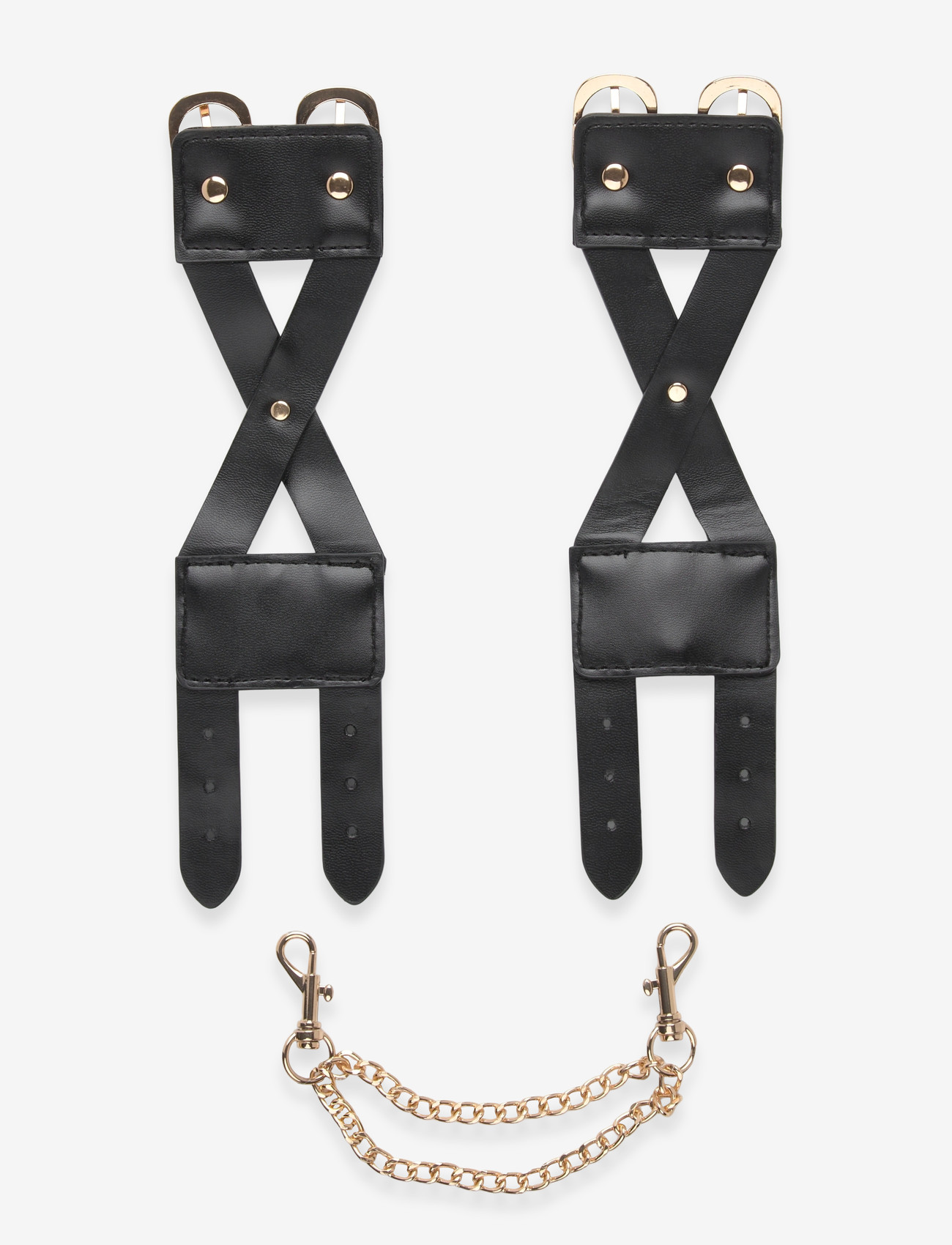 Hunkemöller - Wristcuffs Cross Straps - kettenarmbänder - caviar - 1