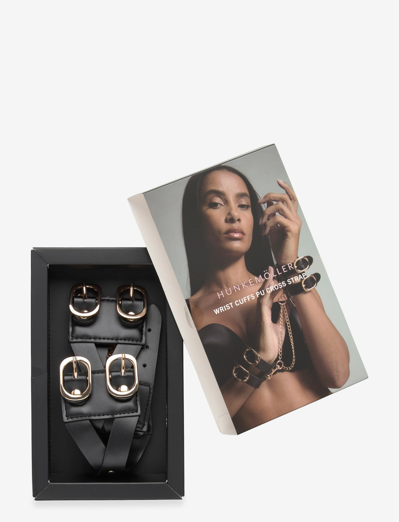 Hunkemöller - Wristcuffs Cross Straps - kettenarmbänder - caviar - 2