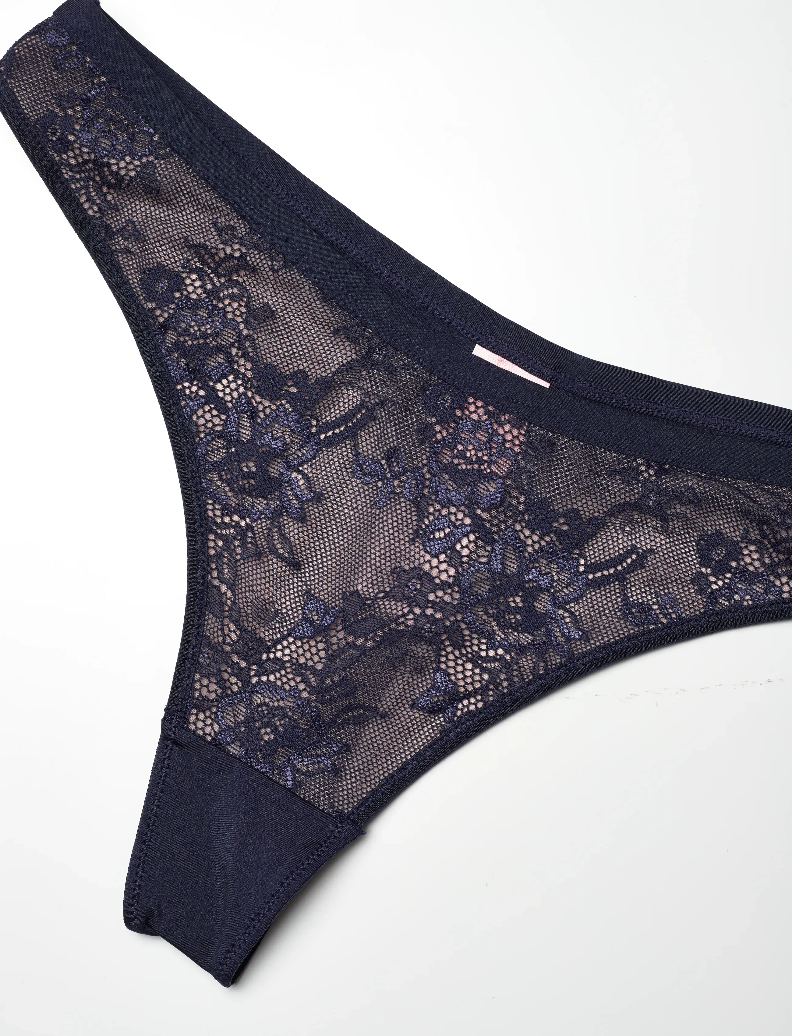 Hunkemöller - LEA LACE STRING R - die niedrigsten preise - peacoat - 2