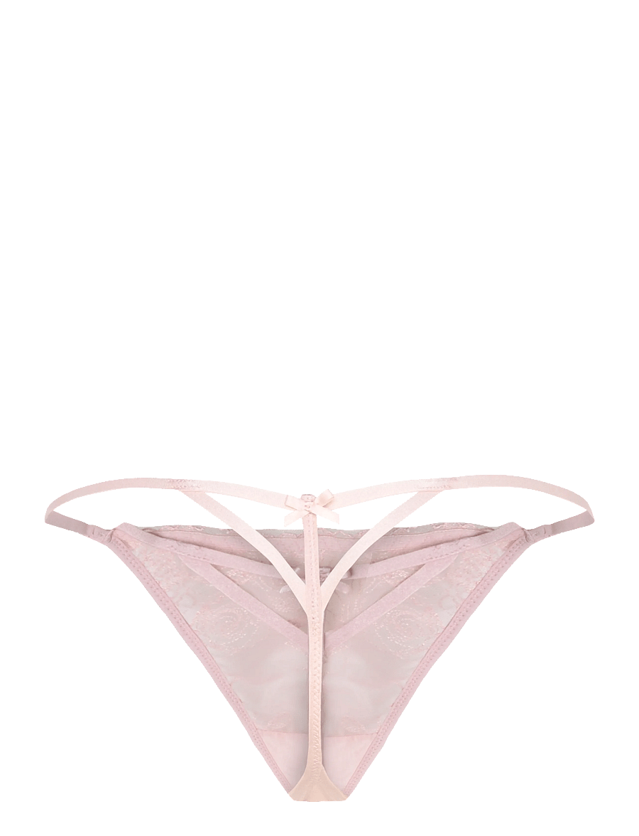 Hunkemöller - HOLLIE HL STRING TR - tangas - rose smoke - 1