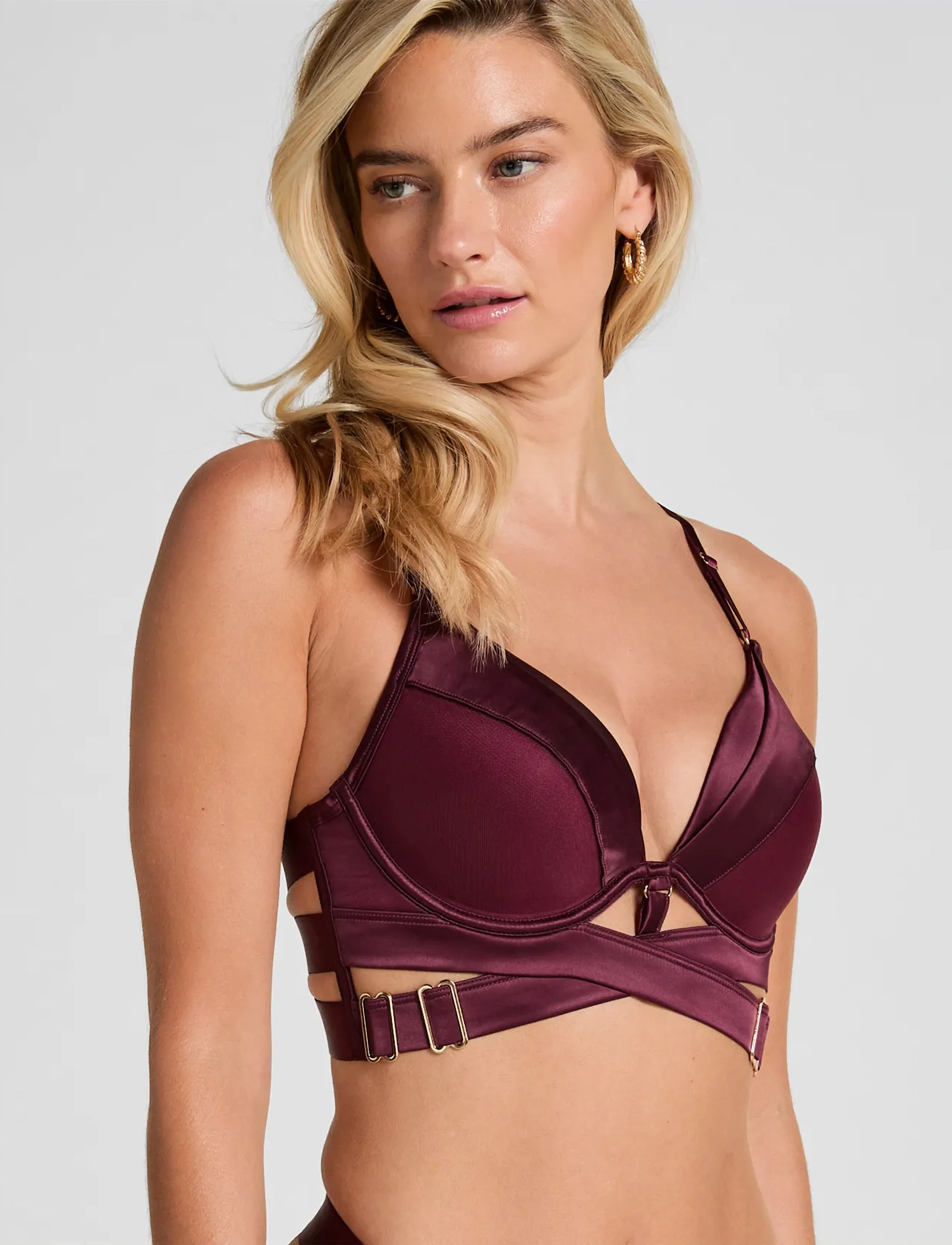 Hunkemöller COLETTE PP PUSH LL - Hunkemöller - FIG / burgundy
