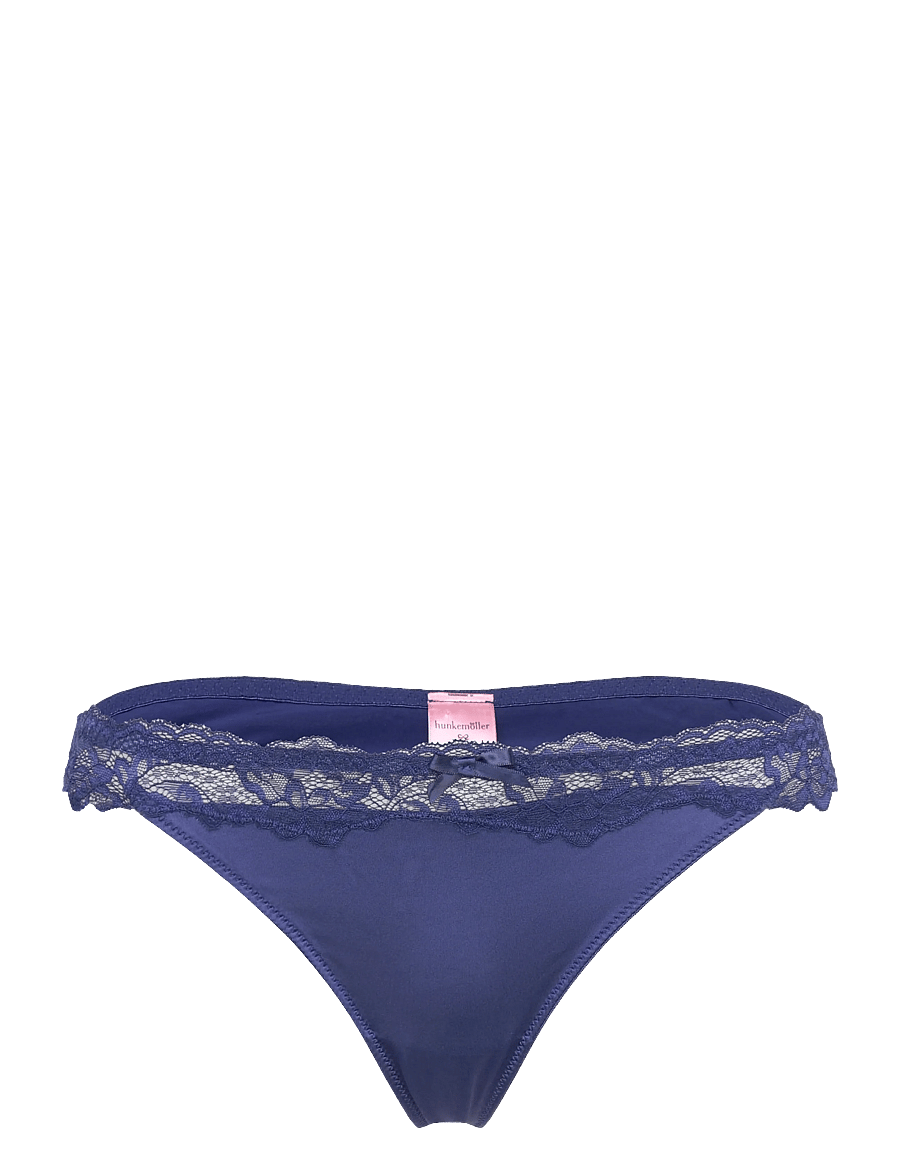 Hunkemöller - LACE & SHINE STRING R - strings - twilight blue - 0