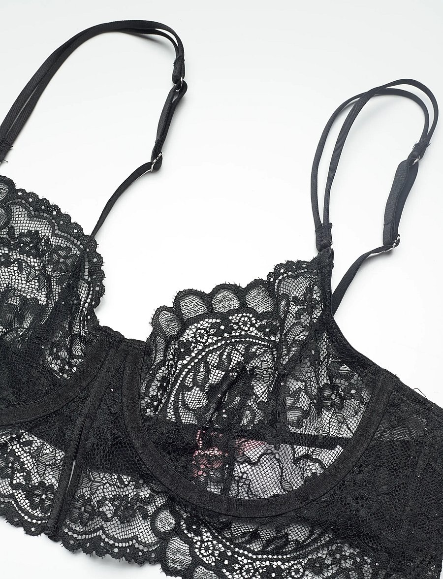 Hunkemöller - SABRINA UD LL - bøjle-bh’er - caviar - 2