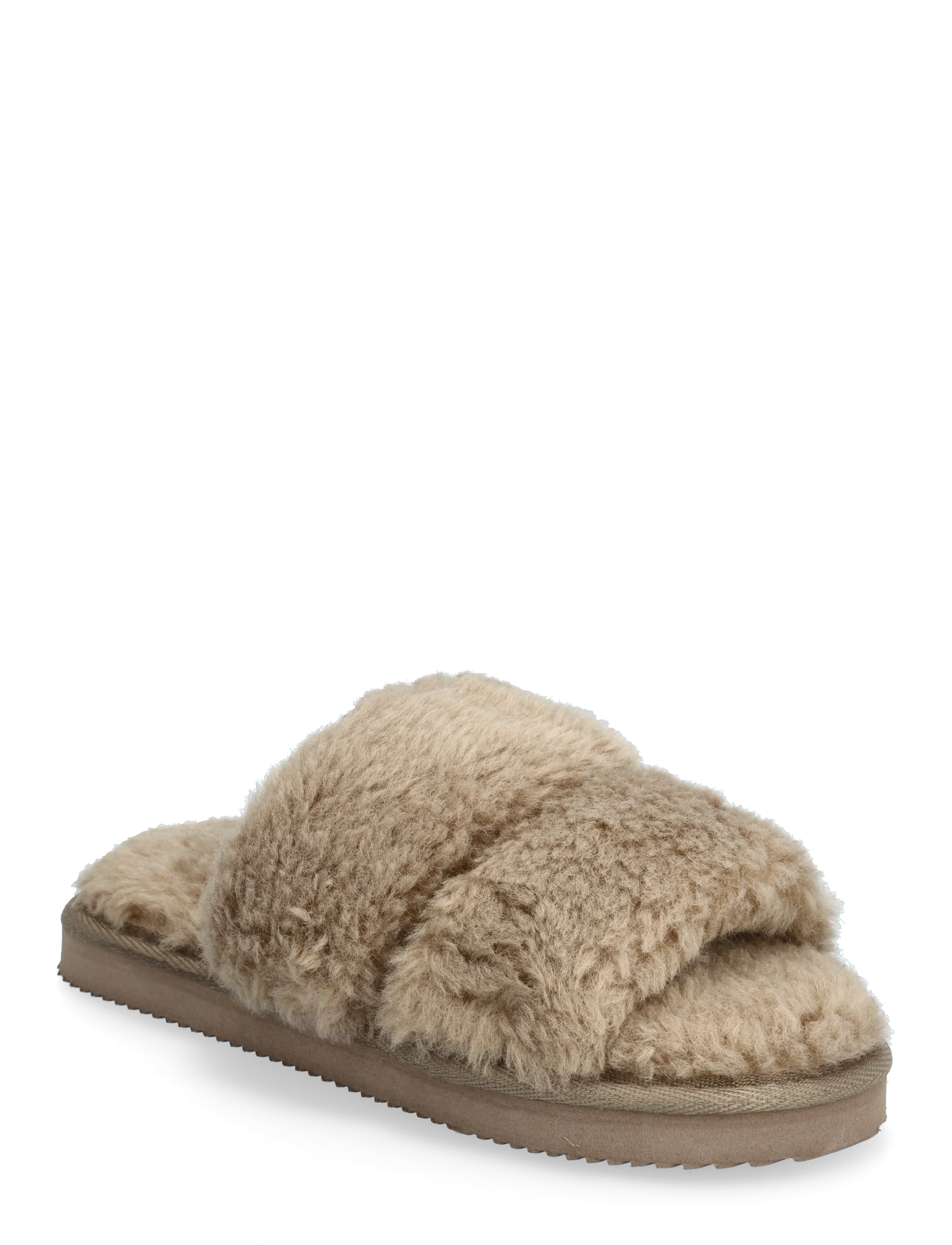 Hunkemöller LAUREN FAKE FUR SLIDE - Hausschuhe - STRING / beige