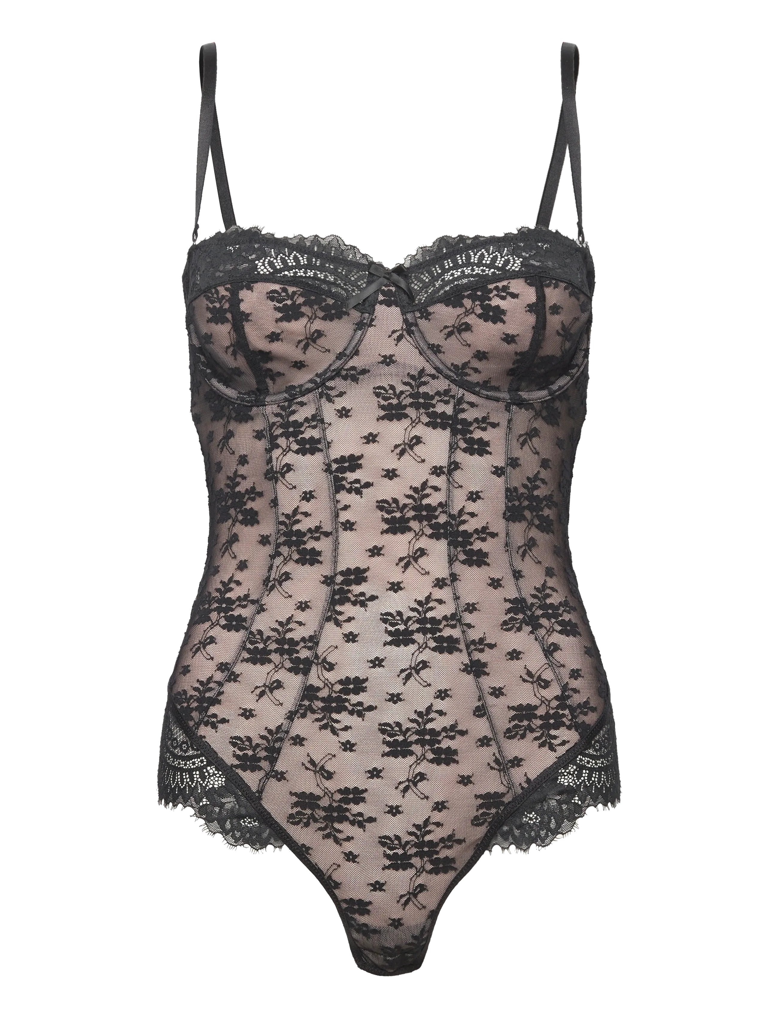 Hunkemöller LOU BODY - Bodies & Slips - CAVIAR / black
