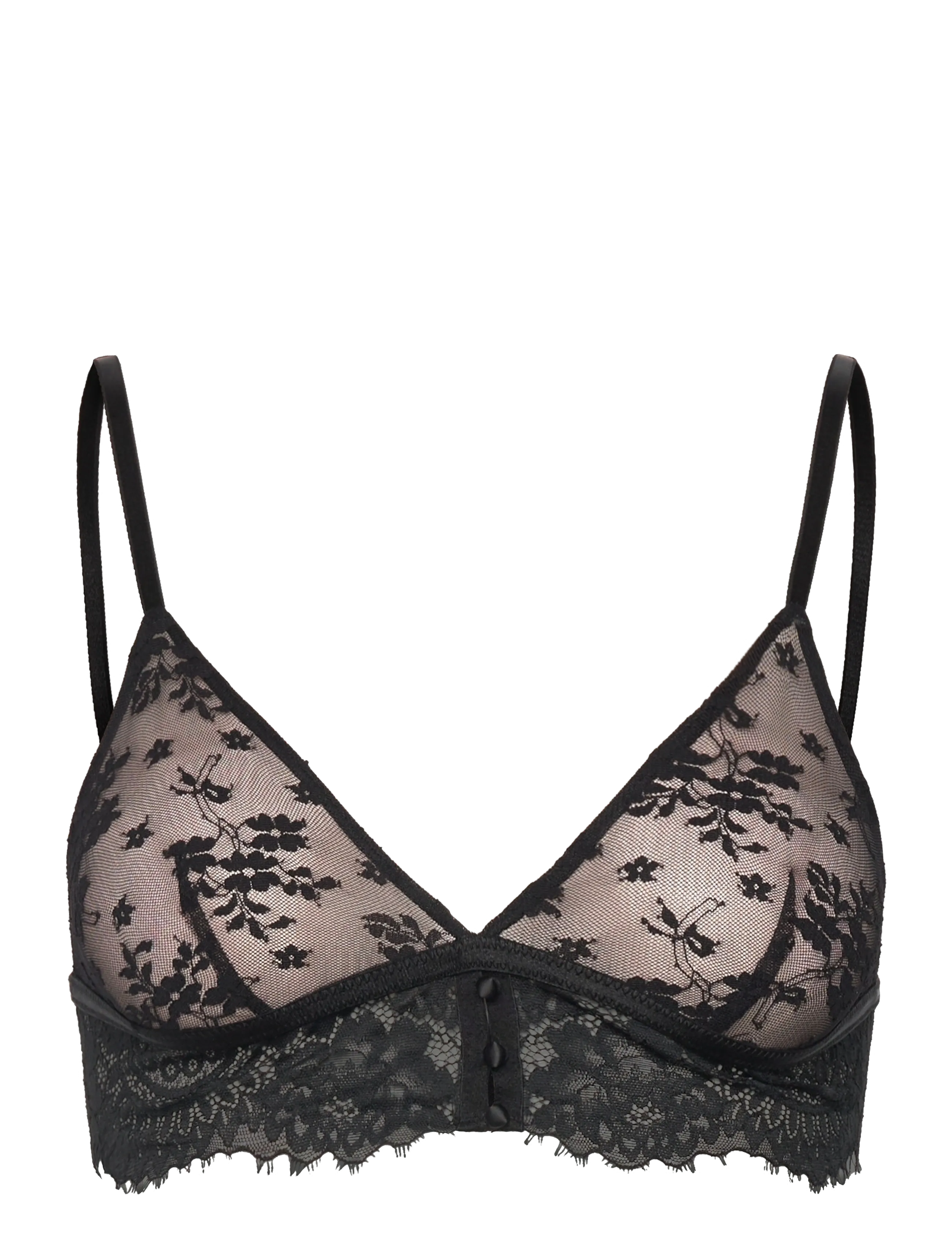 Hunkemöller LOU BRALETTE - Jõulukingid - CAVIAR / black