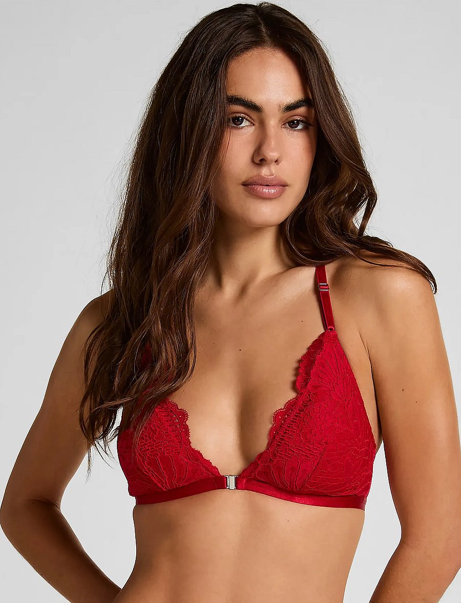 Hunkemöller - WHITNEY LACE BACK BRALETTE - chili pepper - 0