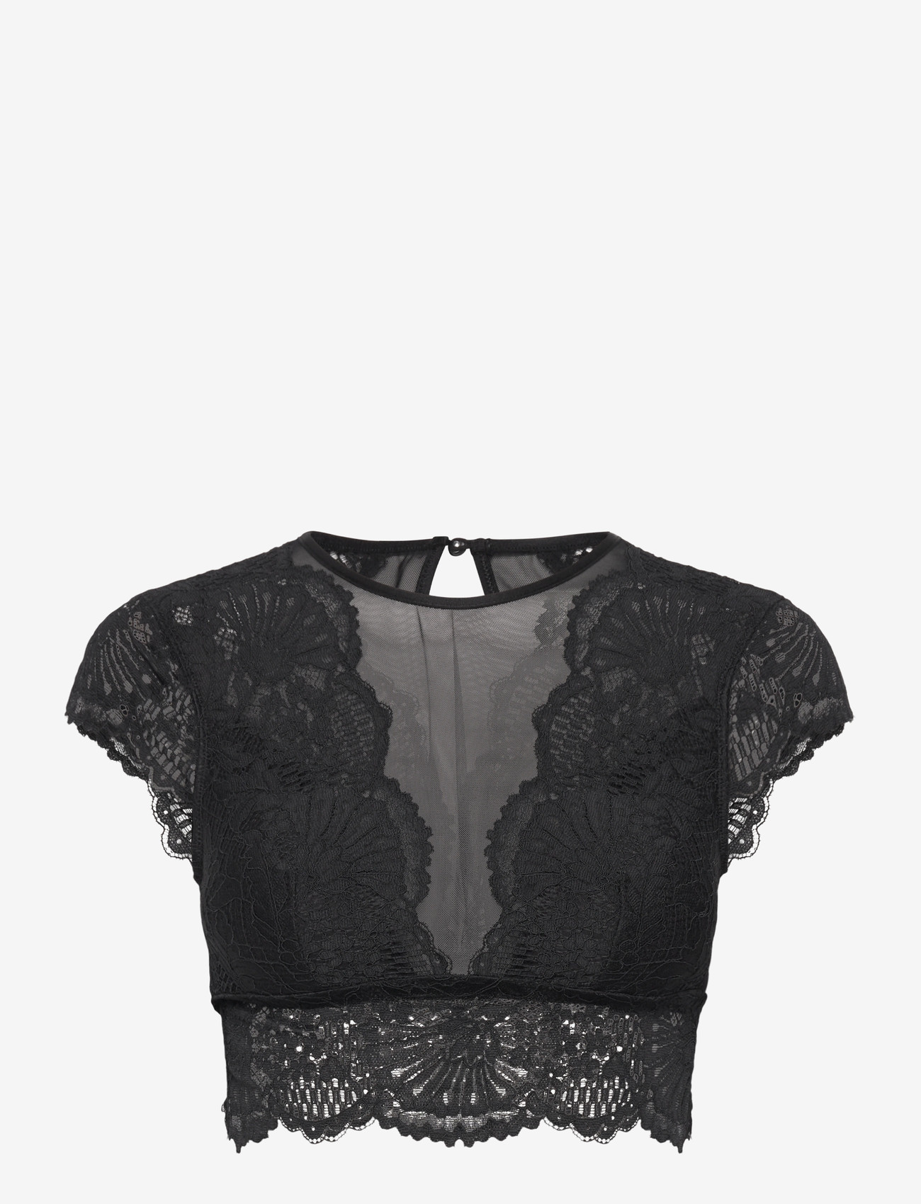 Hunkemöller - ESSIE HIGH NECK BRALETTE - bralette - caviar - 0