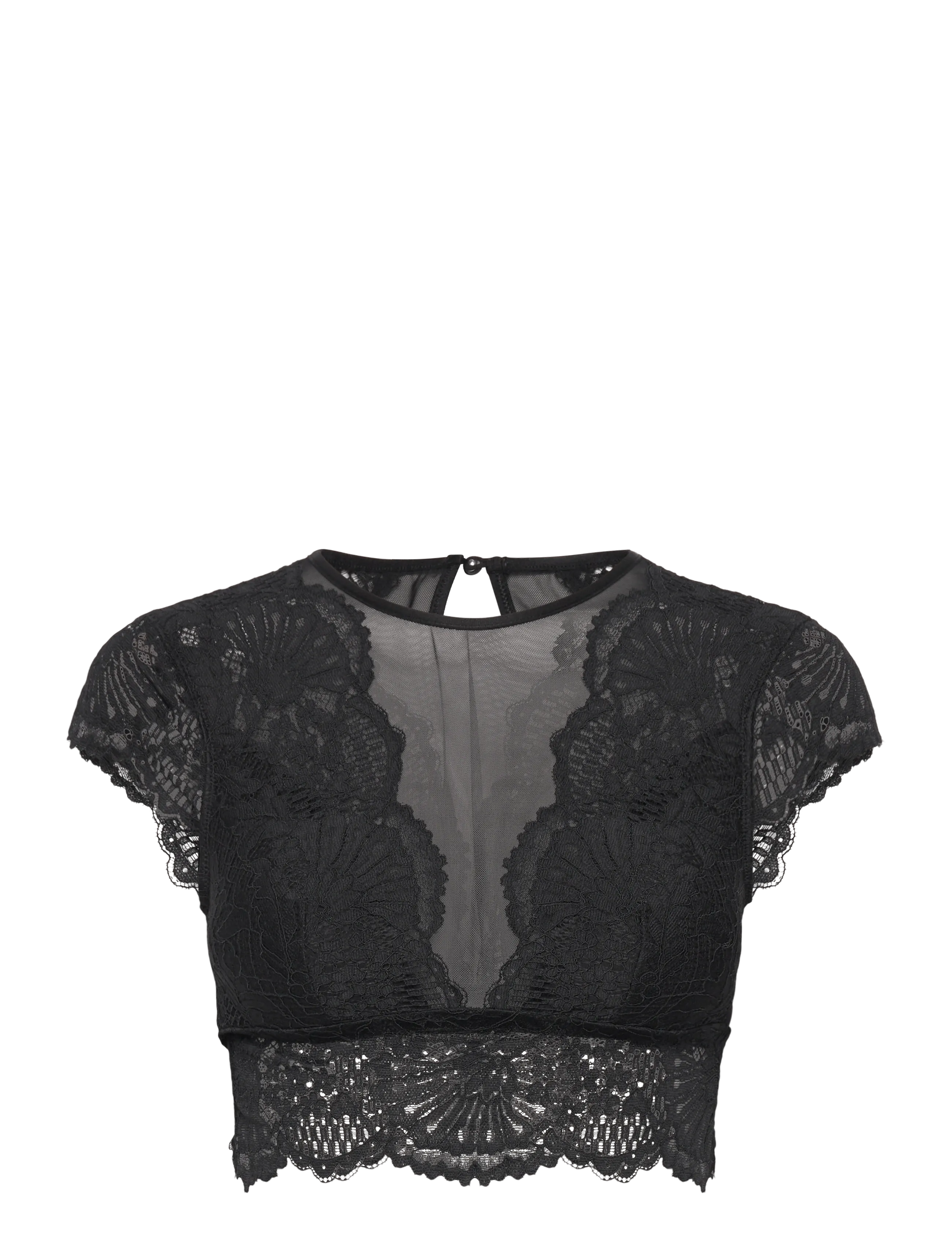 ESSIE HIGH NECK BRALETTE - CAVIAR