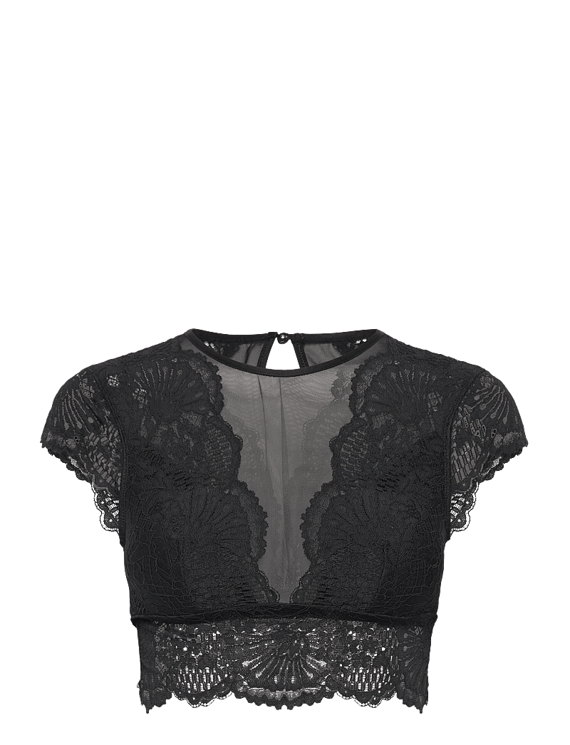 Hunkemöller - ESSIE HIGH NECK BRALETTE - bralette - caviar - 0