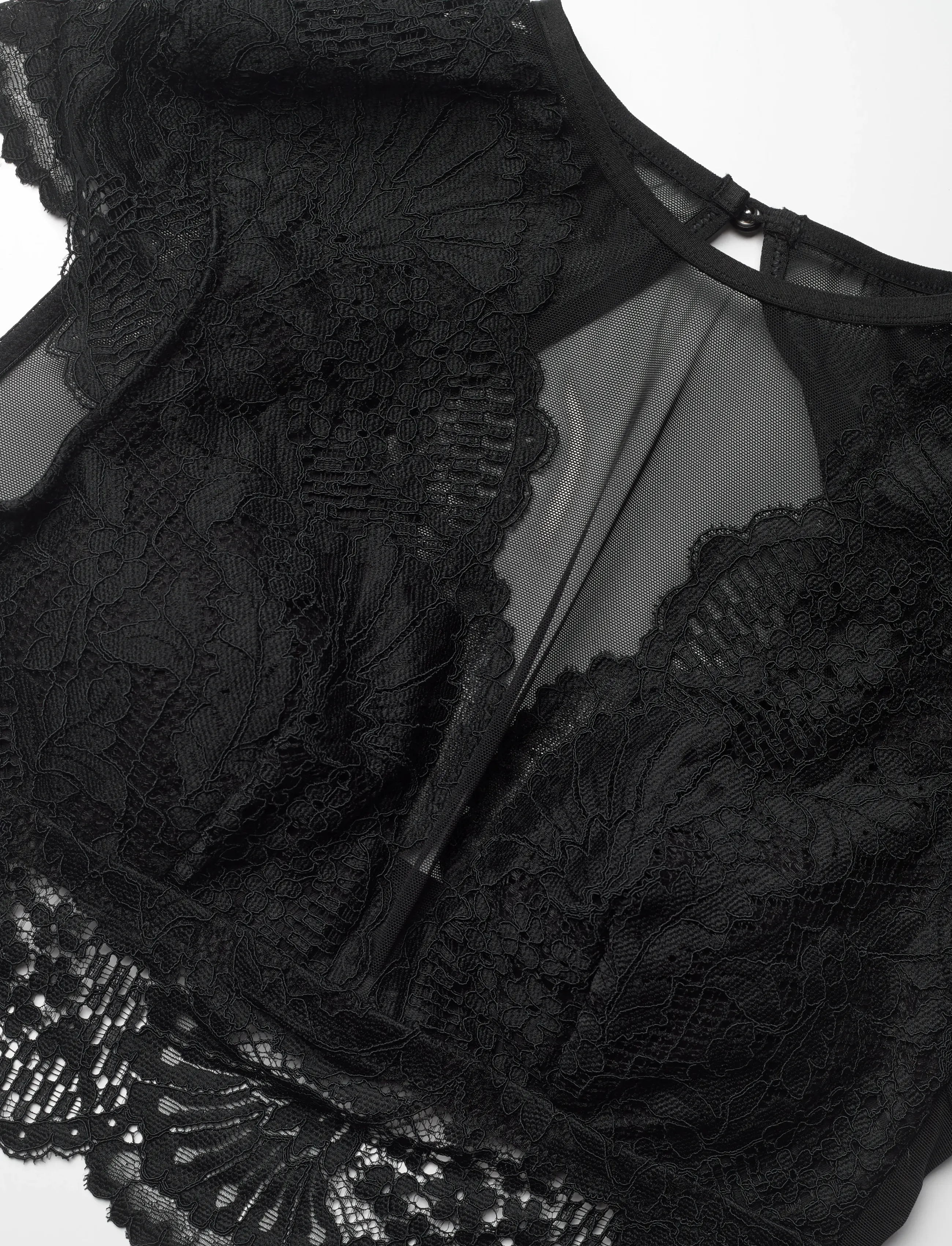 Hunkemöller - ESSIE HIGH NECK BRALETTE - rinnahoidja - caviar - 2