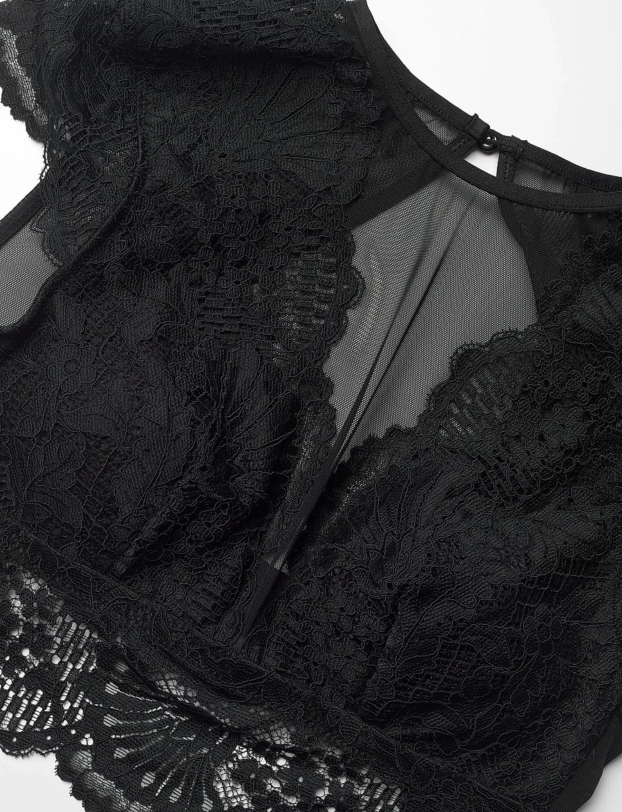 Hunkemöller - ESSIE HIGH NECK BRALETTE - rinnahoidja - caviar - 2