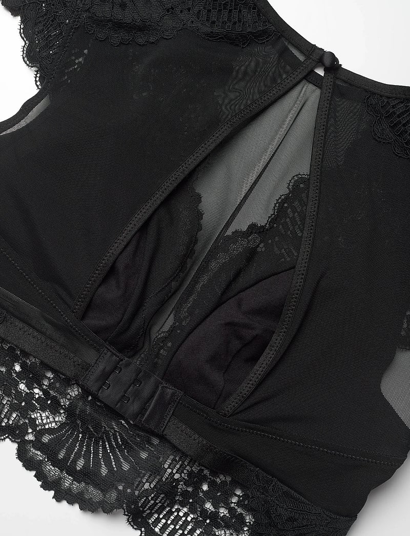 Hunkemöller - ESSIE HIGH NECK BRALETTE - bralette - caviar - 3