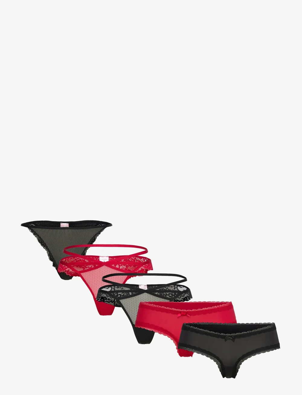 Hunkemöller - FASHION BRASILIAN 5-PACK - brazilian trosor - chili pepper - 0