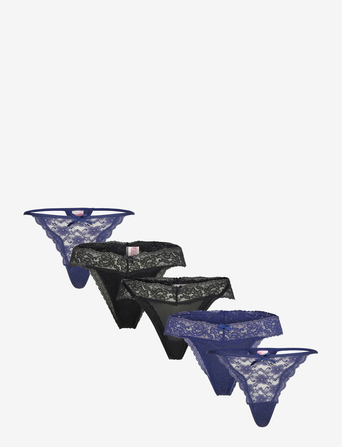 Hunkemöller - FASHION ULV-STRING 5-PACK - geschenke unter 50€ - twilight blue - 0