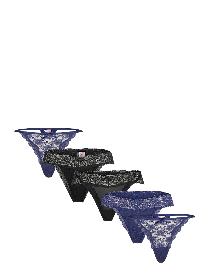 Hunkemöller - FASHION ULV-STRING 5-PACK - stringtrusser - twilight blue - 0