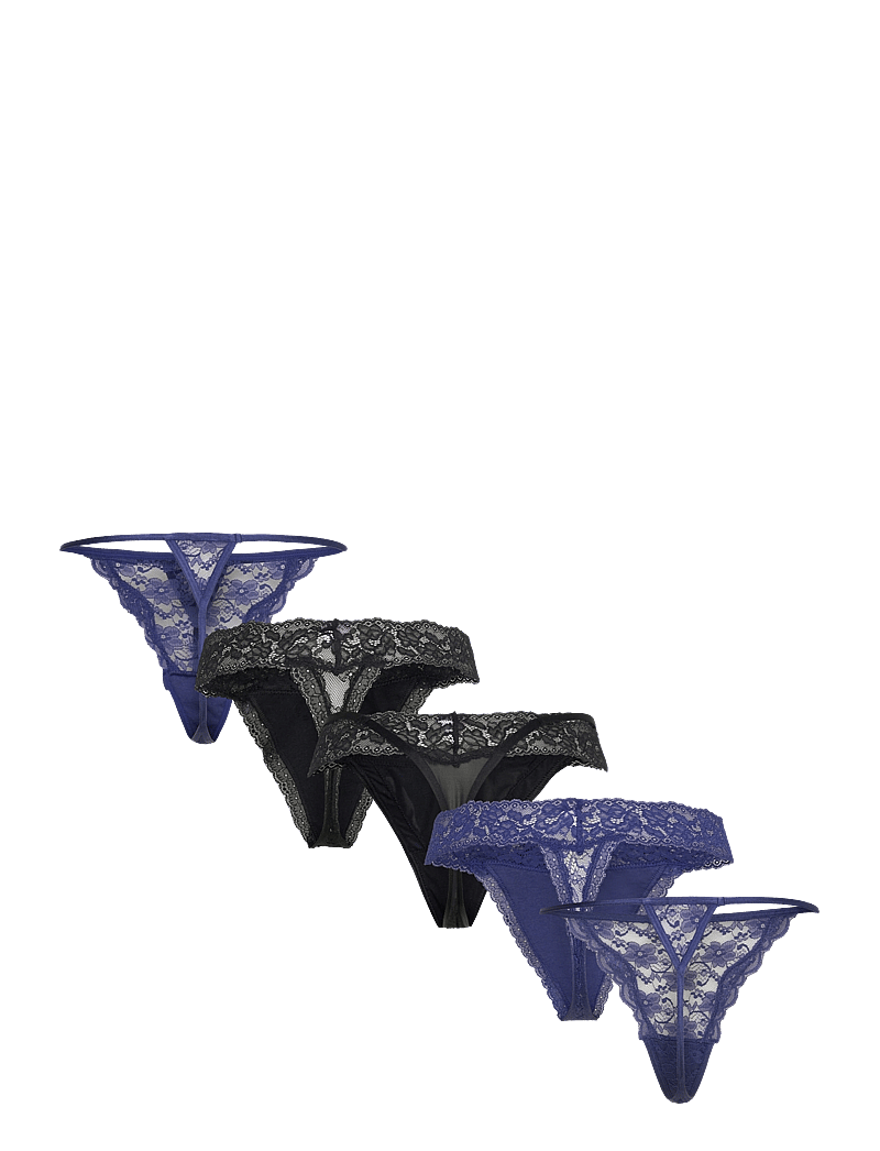 Hunkemöller - FASHION ULV-STRING 5-PACK - stringtrusser - twilight blue - 2