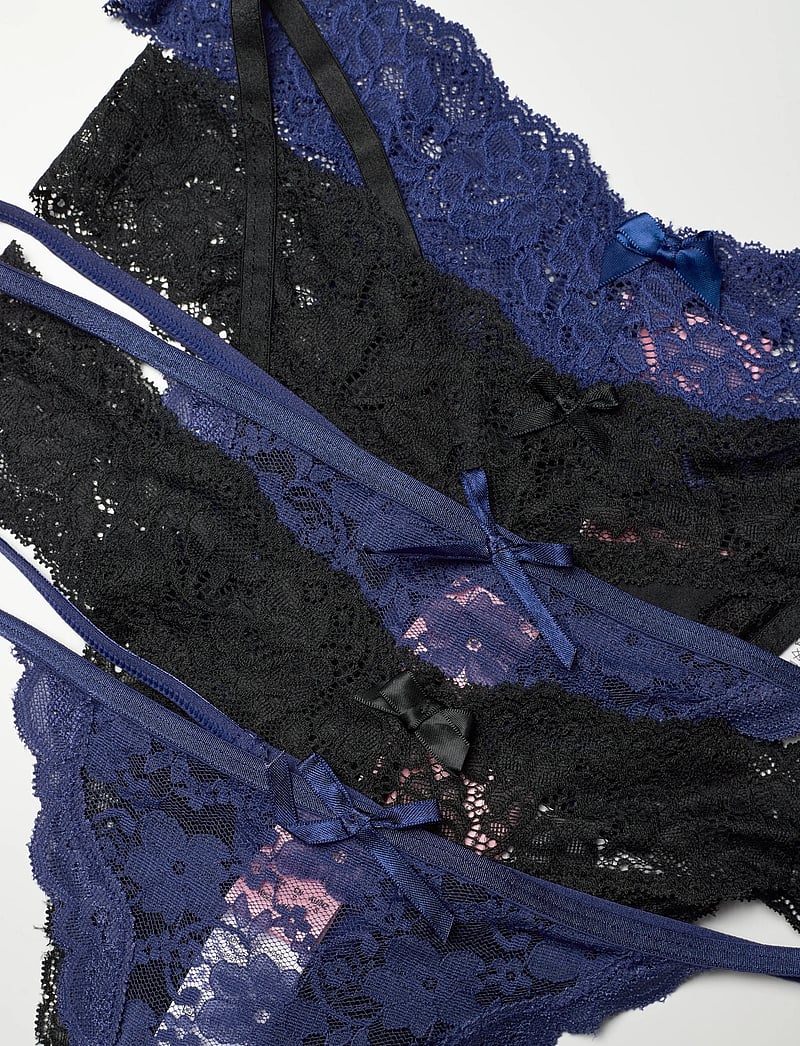 Hunkemöller - FASHION ULV-STRING 5-PACK - stringtrusser - twilight blue - 1