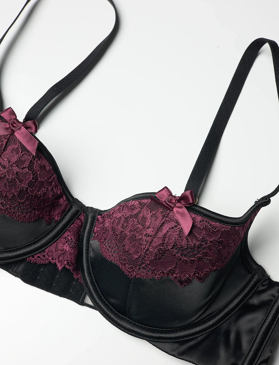 Hunkemöller - AMBRA DEMI CUT & SEW - bøjle-bh’er - caviar - 2