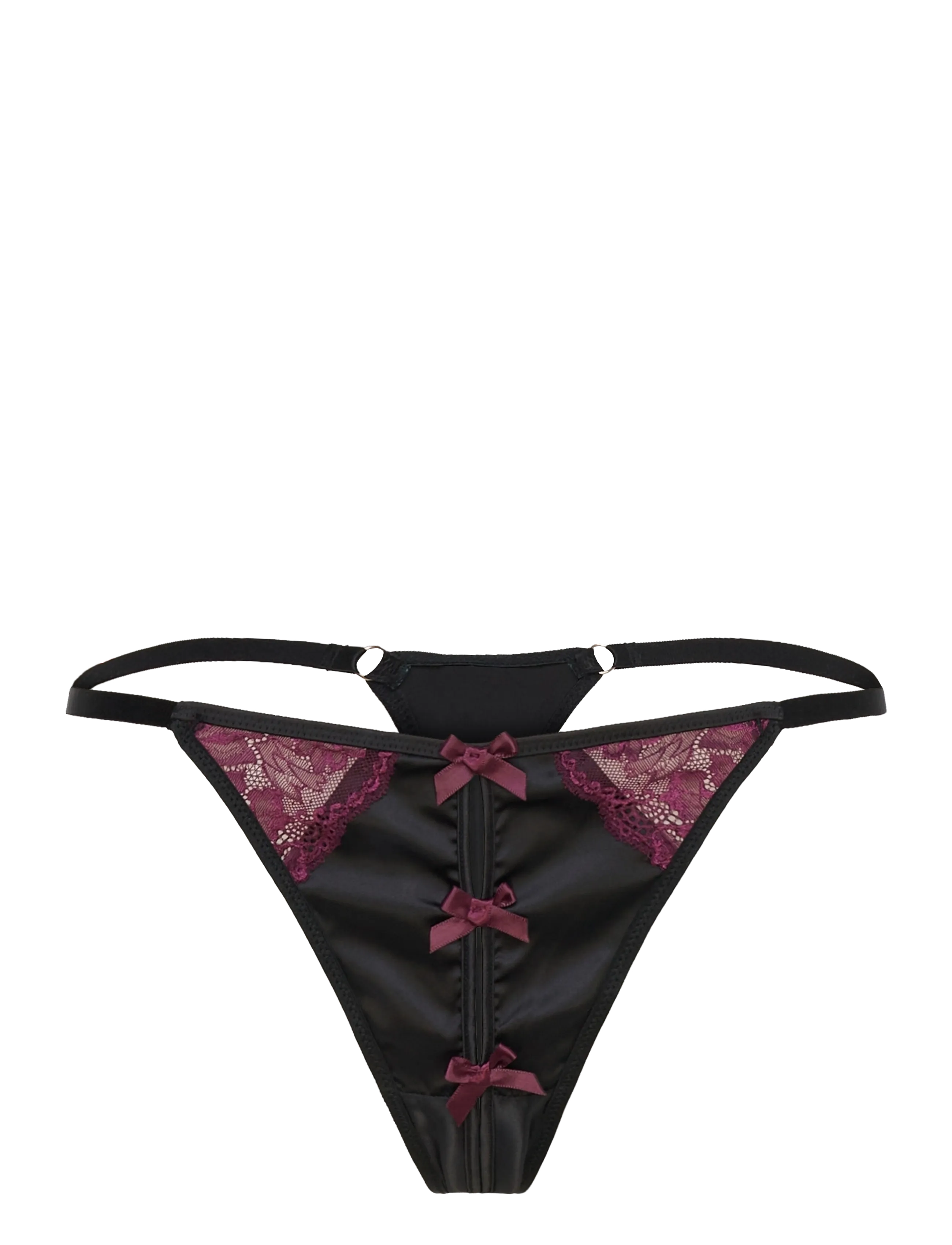 Hunkemöller AMBRA HL STRING TR - Hunkemöller - CAVIAR / black