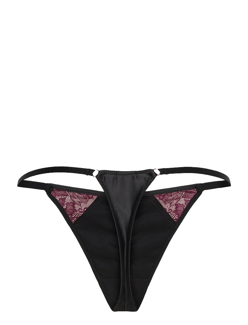 Hunkemöller - AMBRA HL STRING TR - stringtrosor - caviar - 1