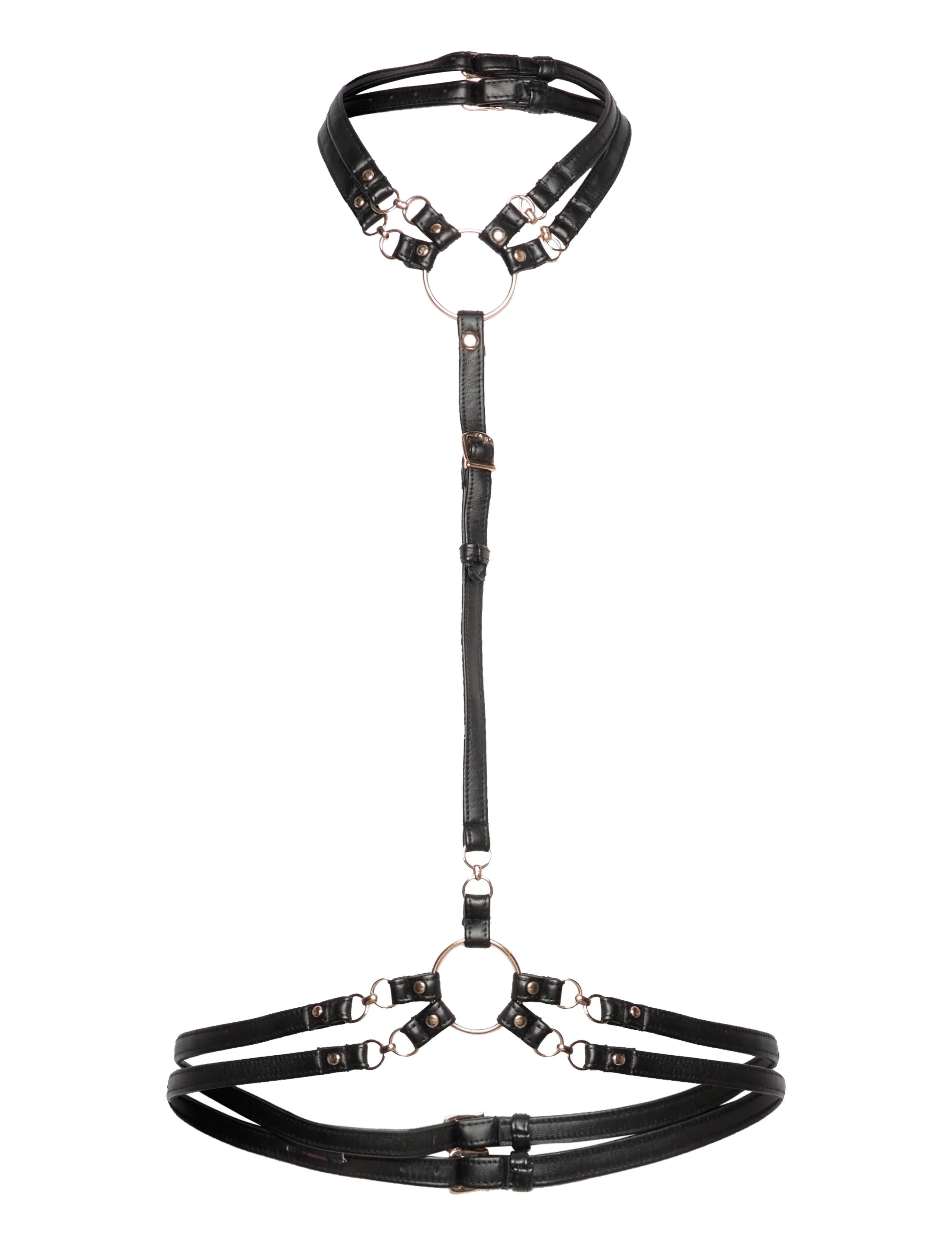 HUNKEMÖLLER Faye Harness Oberteil Schwarz - L/XL - Damen