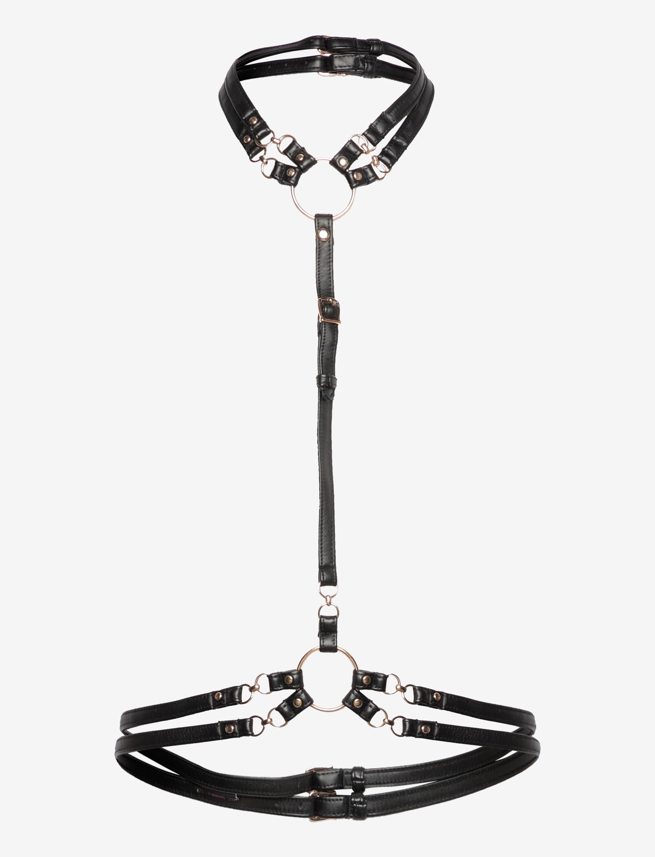 Hunkemöller - FAYE HARNESS TOP - bh accessoarer - caviar - 0
