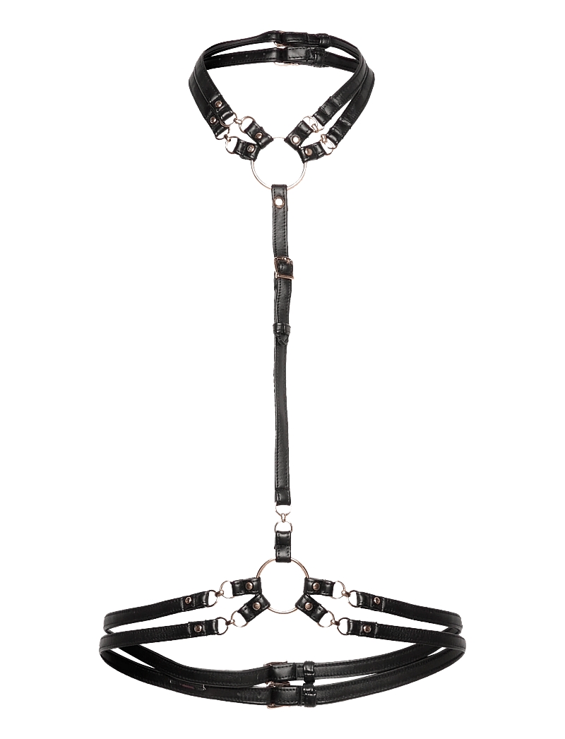 Hunkemöller - FAYE HARNESS TOP - bh accessoarer - caviar - 0