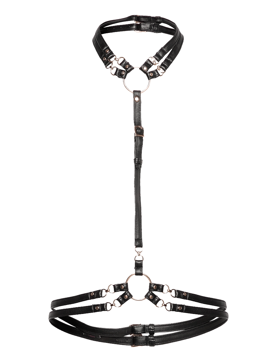 Hunkemöller - FAYE HARNESS TOP - strumpfhalter - caviar - 0