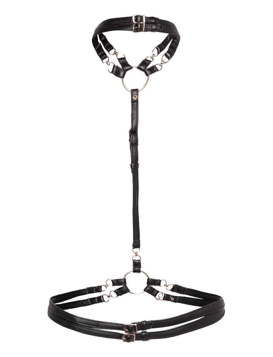 Hunkemöller - FAYE HARNESS TOP - strumpfhalter - caviar - 1