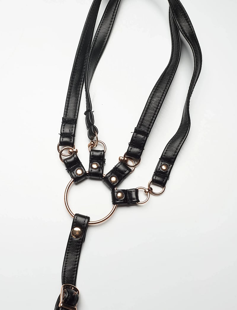 Hunkemöller - FAYE HARNESS TOP - bh accessoarer - caviar - 2