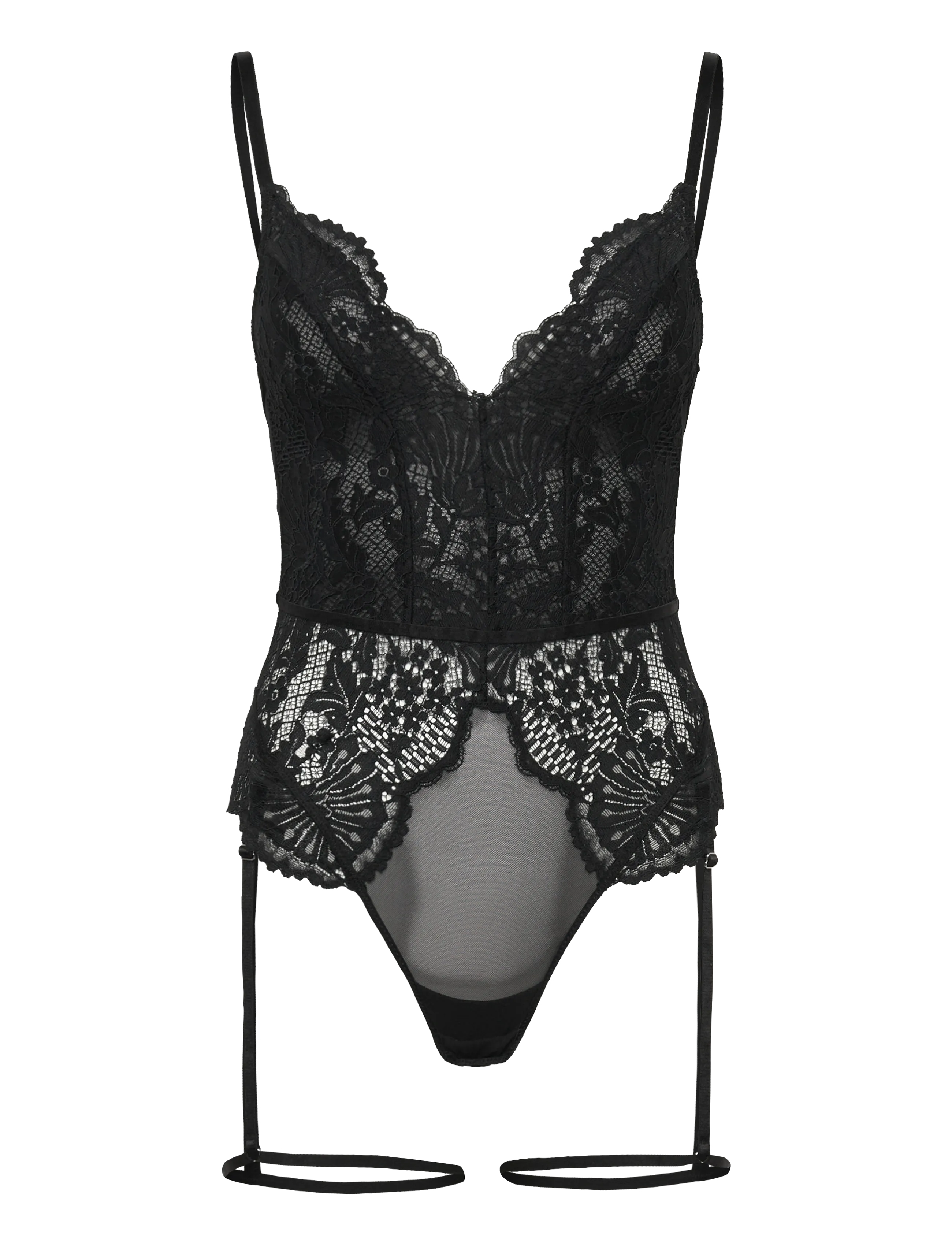 Hunkemöller WHITNEY BODY - Bodies & Slips - CAVIAR / black