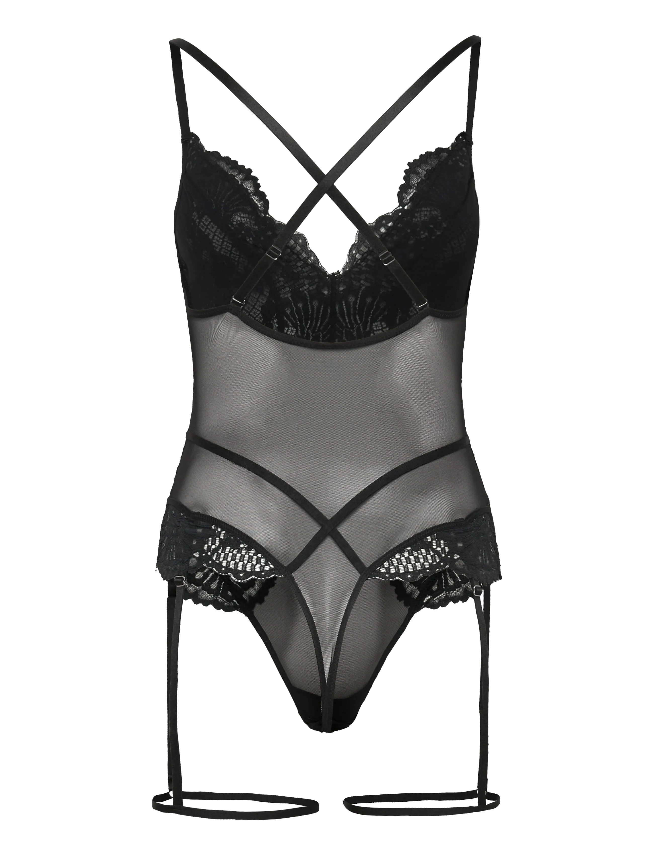 Hunkemöller - WHITNEY BODY - caviar - 2