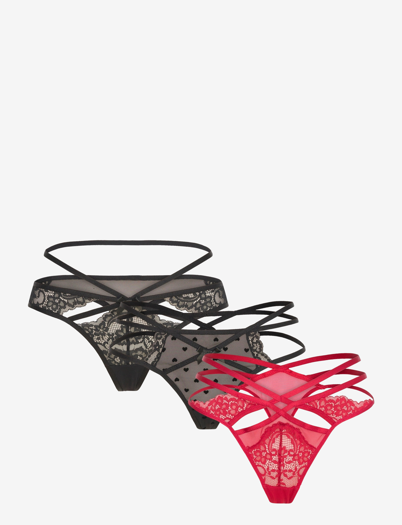 Hunkemöller - FASHION STRING 3-PACK - string - chili pepper - 1