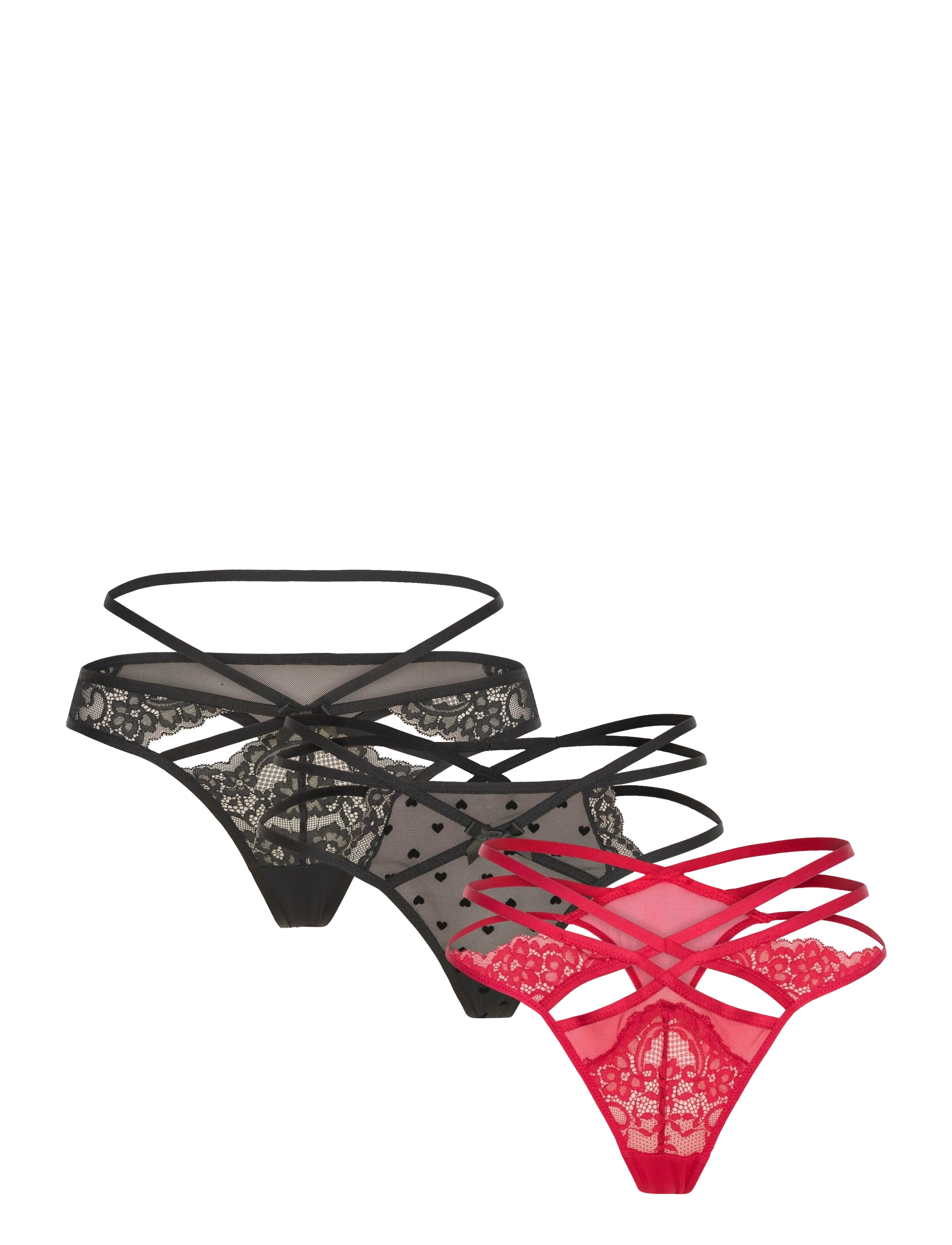 FASHION STRING 3-PACK - CHILI PEPPER