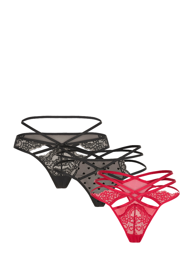 Hunkemöller - FASHION STRING 3-PACK - string - chili pepper - 1