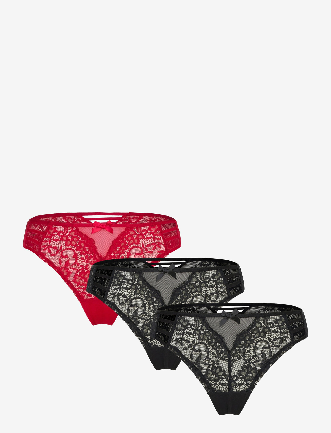 Hunkemöller - BRASILIAN R 3-PACK - brazilian slips - chili pepper - 0