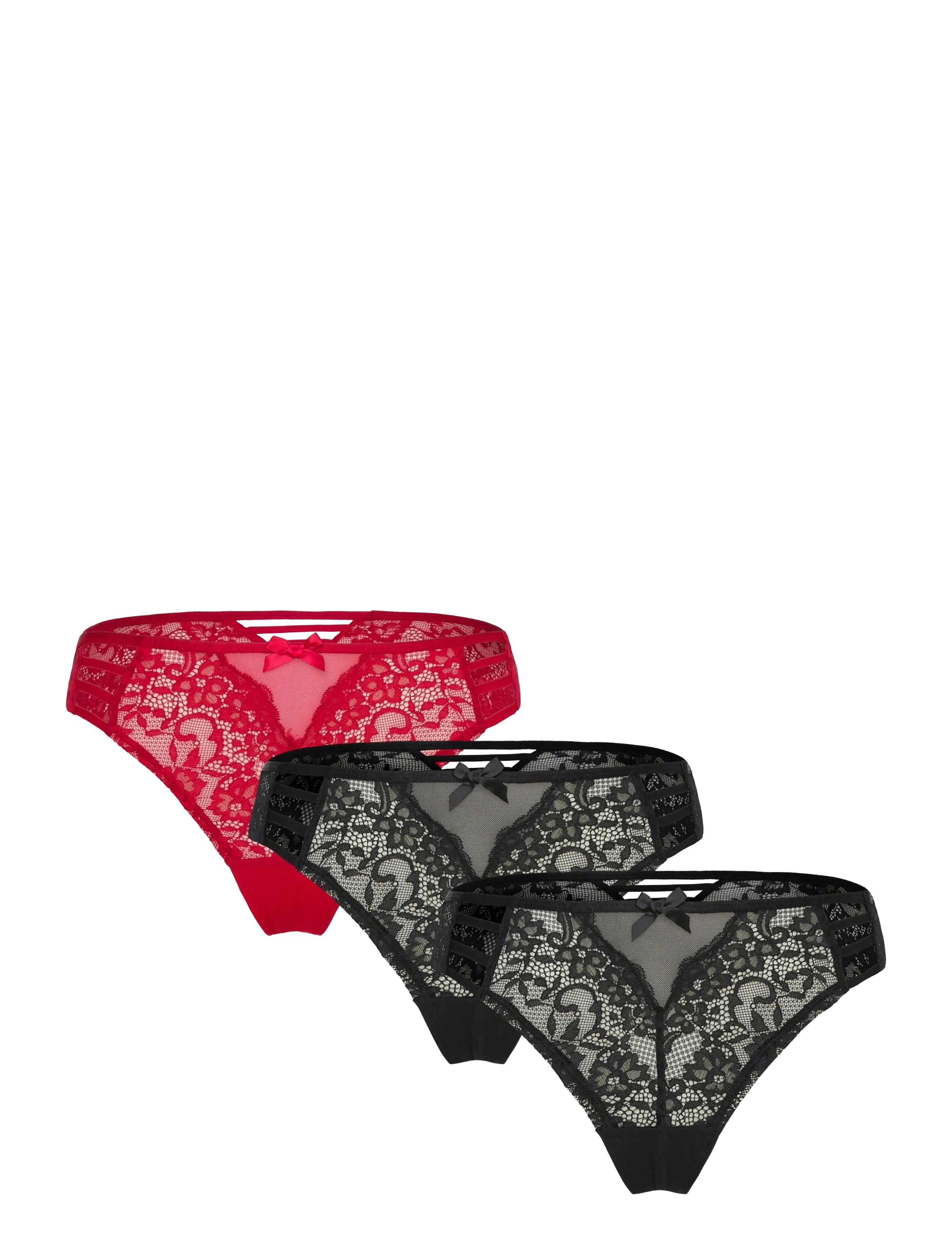Hunkemöller BRASILIAN R 3-PACK - Lingerie - CHILI PEPPER / multi