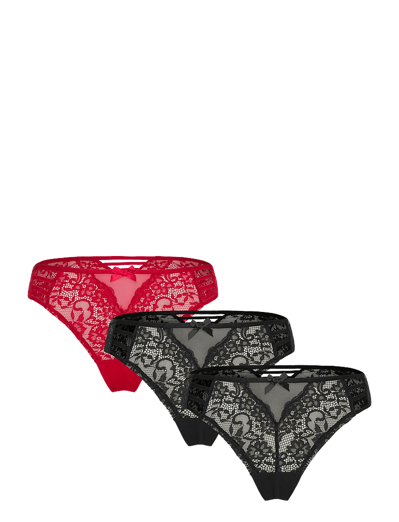 Hunkemöller - BRASILIAN R 3-PACK - brazilian trusser - chili pepper - 0
