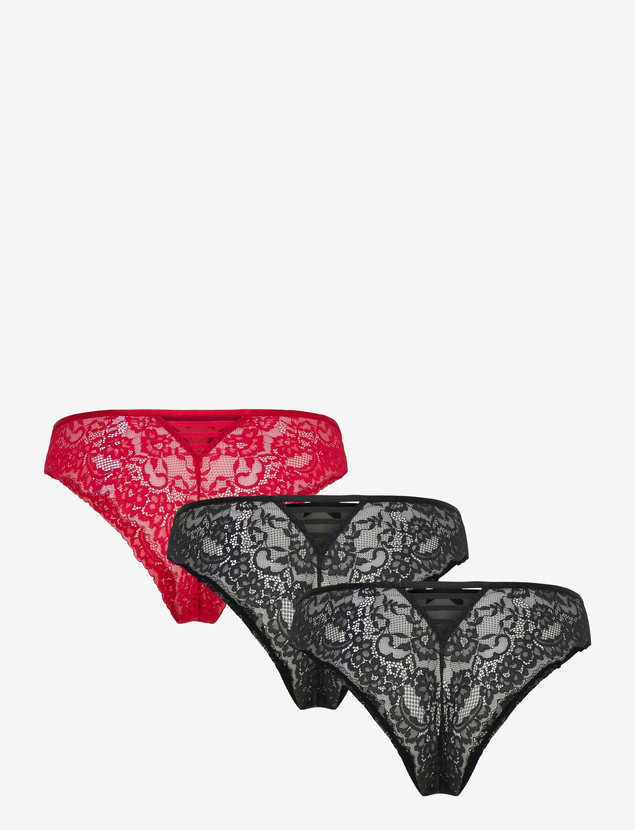 Hunkemöller - BRASILIAN R 3-PACK - brazilian slips - chili pepper - 2
