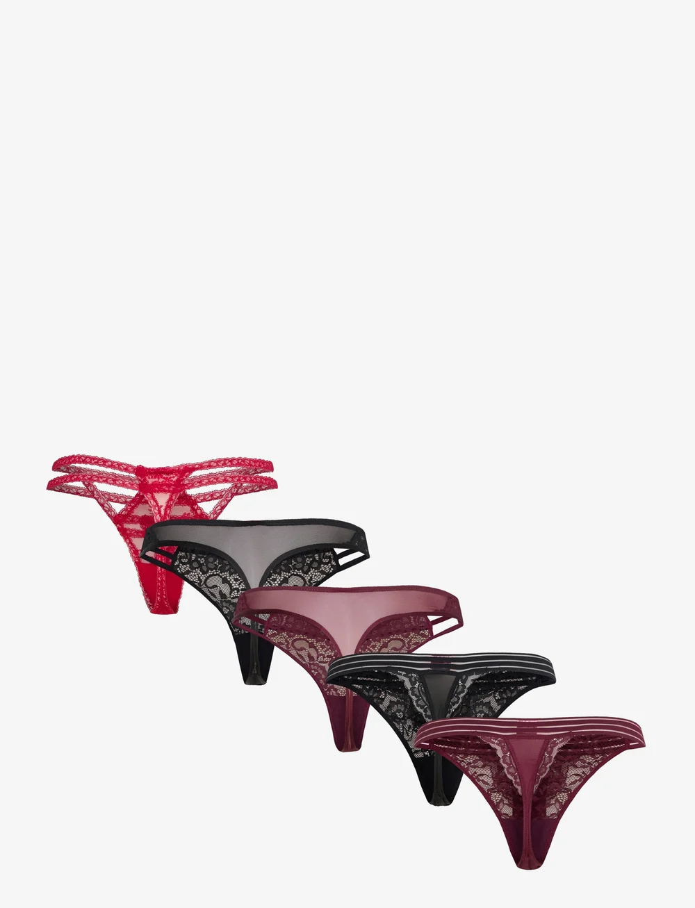 Hunkemöller - FASHION STRING 5-PACK - stringtrosor - fig - 2