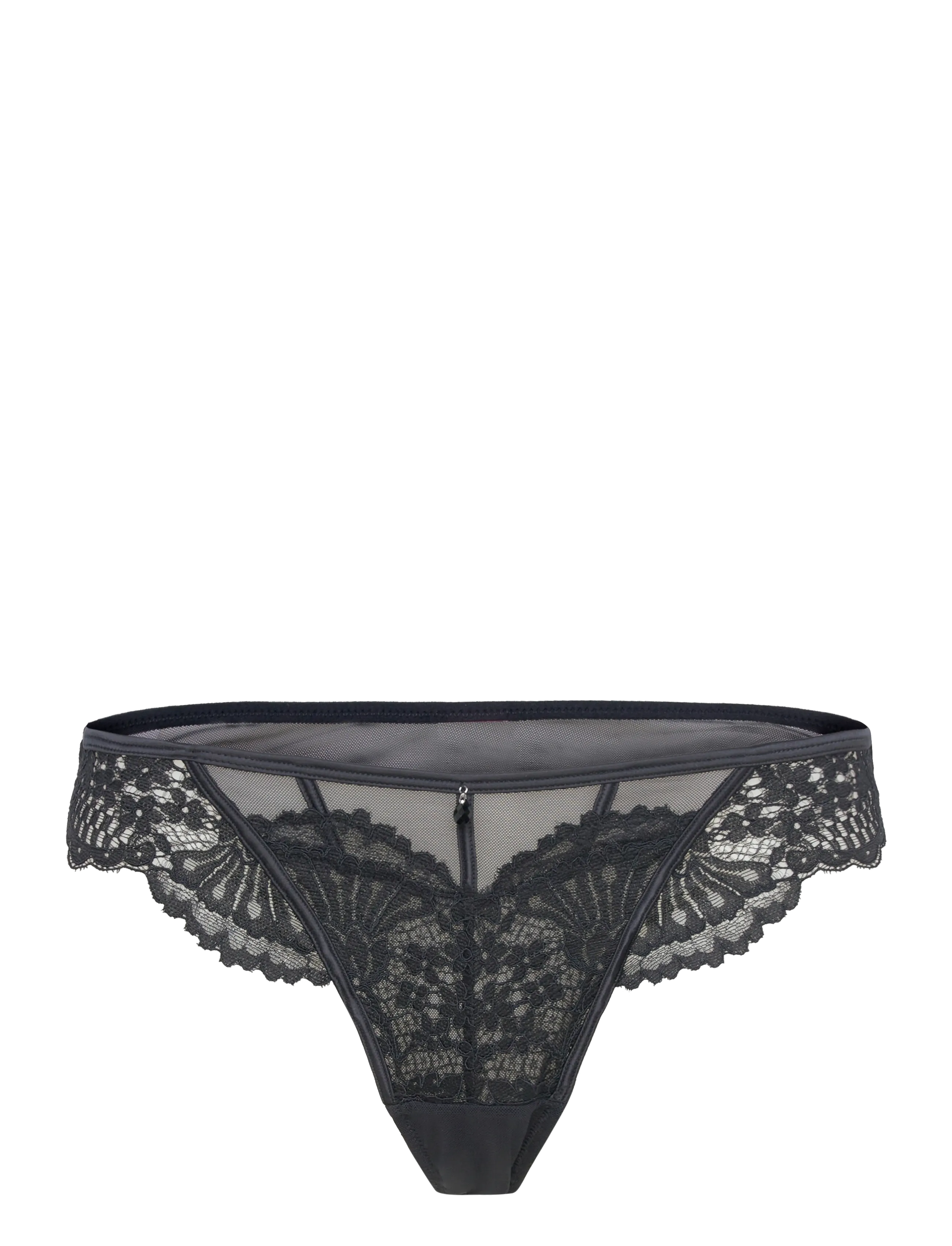 Hunkemöller Whitney Hl String R, Damen, Spitzen String, Schwarz, Gr: XS