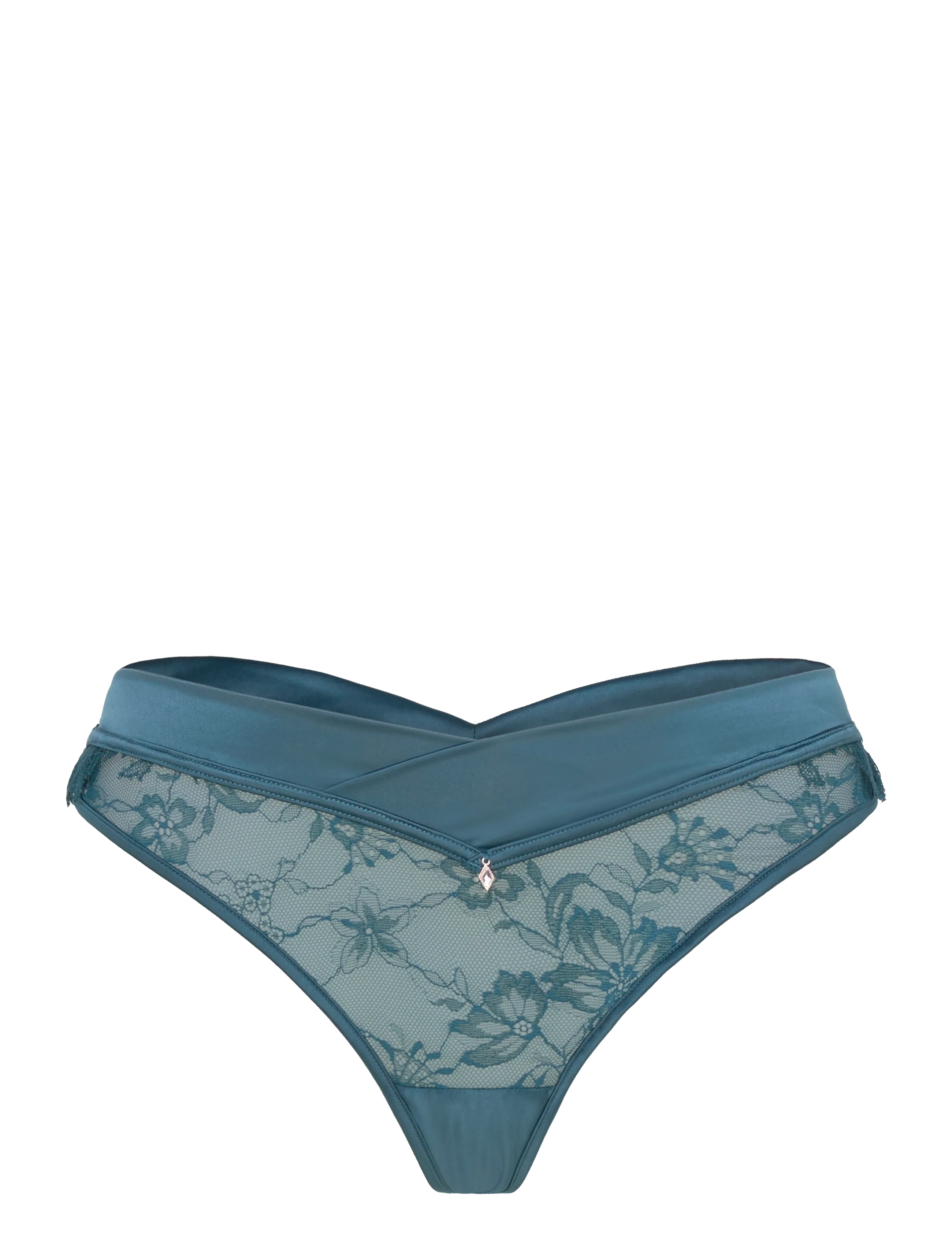 Hunkemöller JULIA HL STRING - Stringtrusser - DEEP TEAL / blue